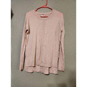 Womens medium tan oversize sweatshirt shrinking violet